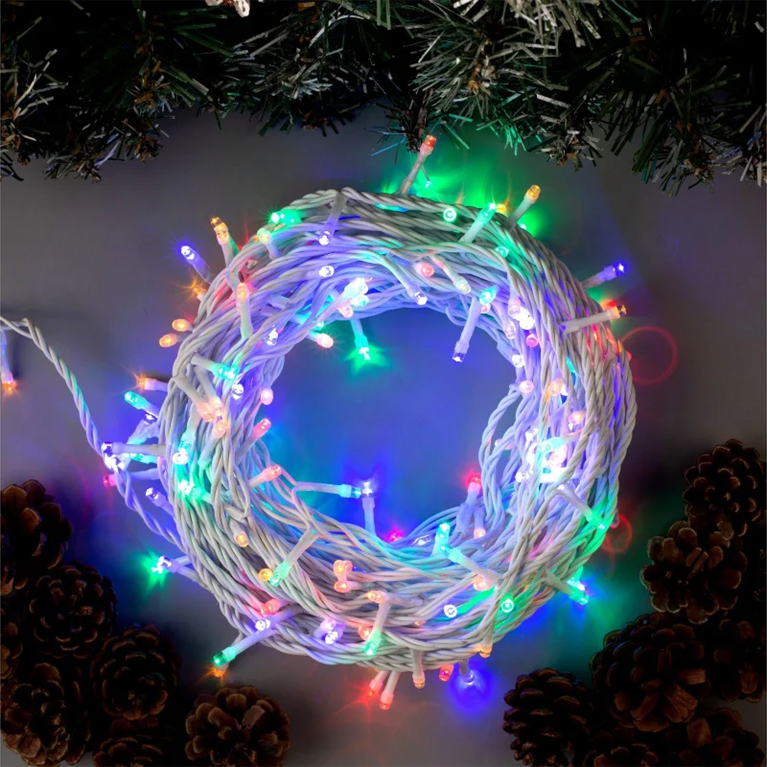 Гирлянда «Нить» Luazon Lighting, 20 м, 8 режимов, мульти, 200 LED, IP44, 220 В