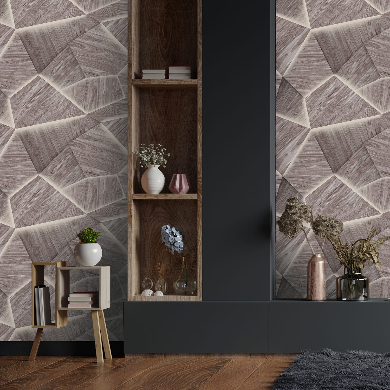 Обои  флиз Victoria Stenova Woody 286687 1.06*10м *6