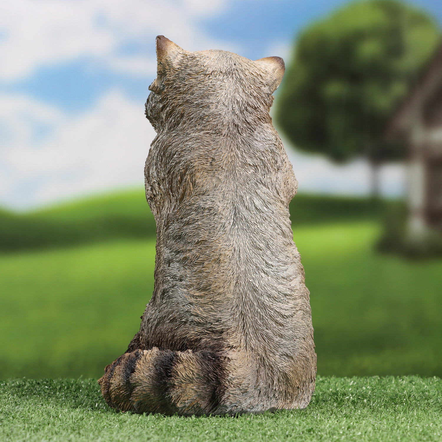 Садовая фигура "Енот сидит" 26х18см 10349452