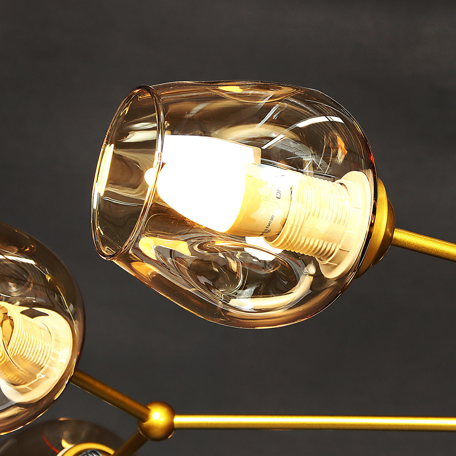 Люстра 10094/8GD AMB Е27 8*60W S=18м2 *1