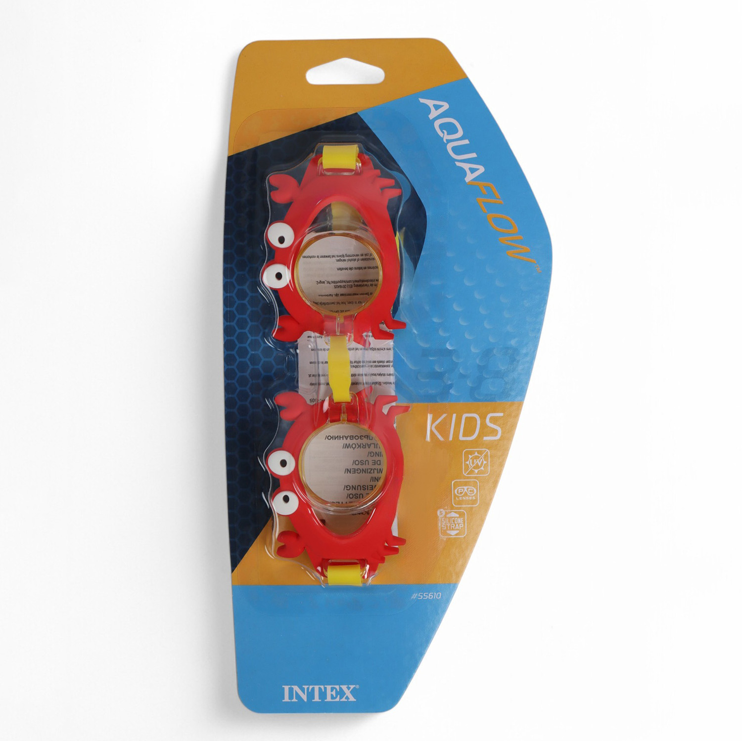 Очки для плавания, от 3 до 8 лет, обхват 48-52 см, цвет МИКС 7391659