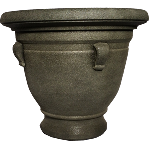 Кашпо пластм. "Campana" эффект "камня" 50л d верха 480мм h470мм Фисташковый 701-9Е (Tek.A.Tek)*1