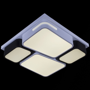 Люстра светодиодная Reluce 03488-9.2, 54 Вт, пульт д/у, диммер, цвет белый Люстра светодиодная Reluce 03488-9.2, 54 Вт, пульт д/у, диммер, цвет белый