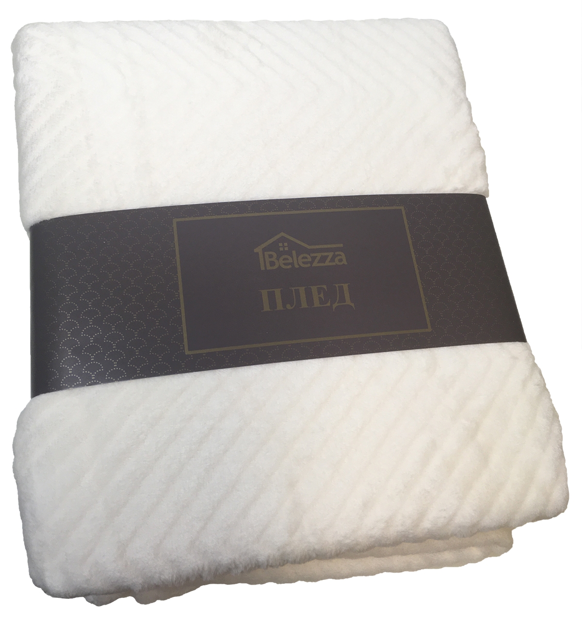 Плед 180*200см микрофибра Capella сливочный Belezza *1 *