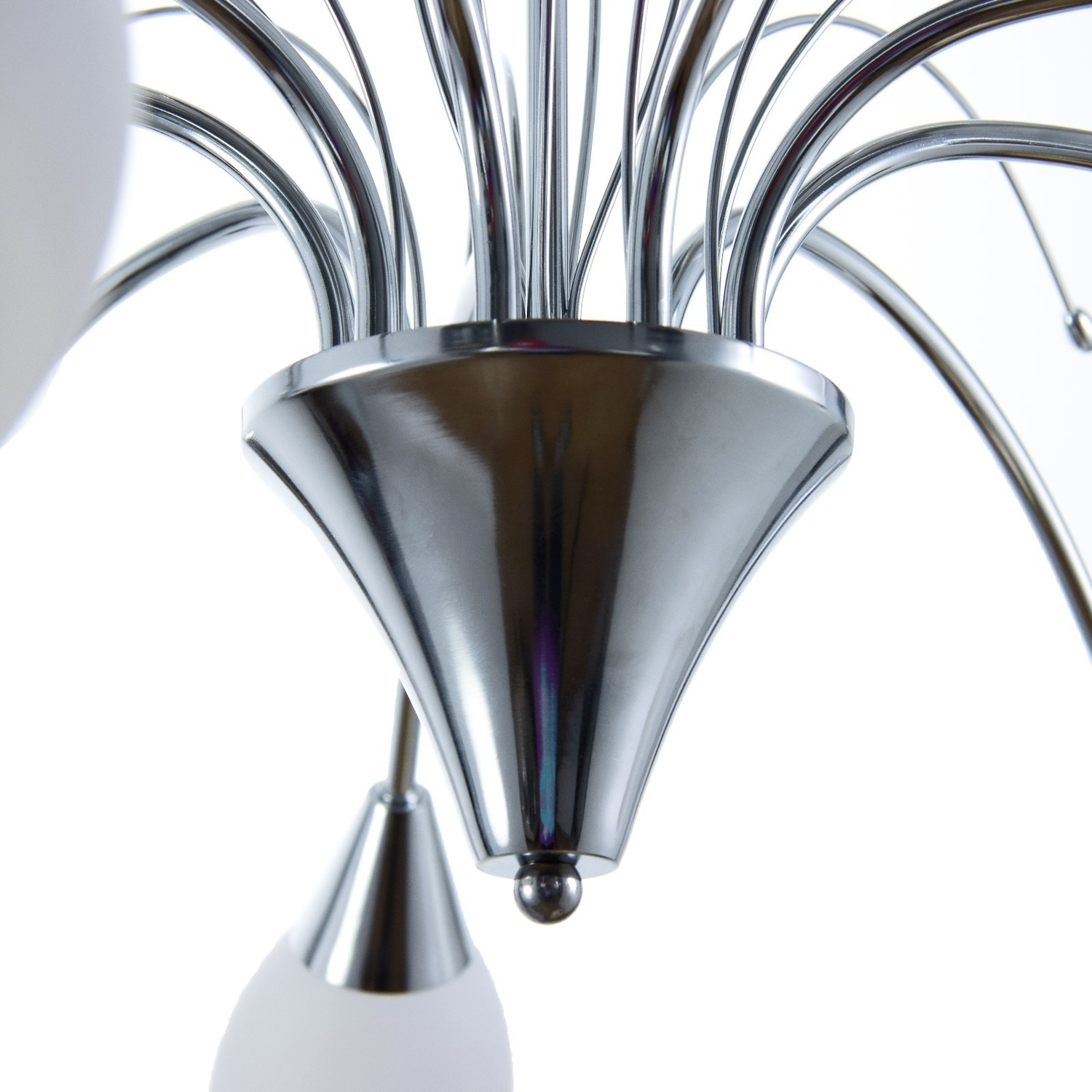 Люстра "Федерика" 9хЕ14 40Вт хром 85х85х40 см BayerLux 9408367	S=18м2  *1