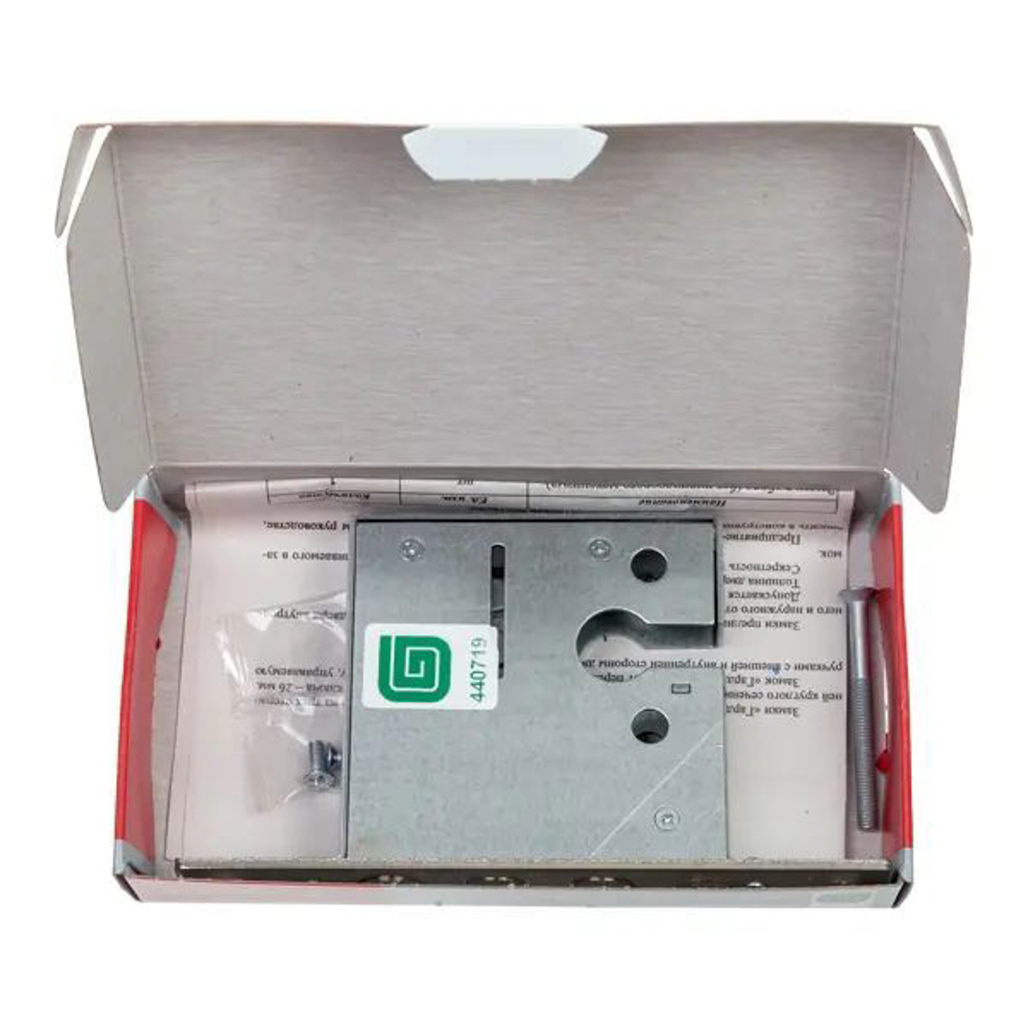 Замок врезной КОРПУС цил.механизм, хром 1201 Гардиан *1/20