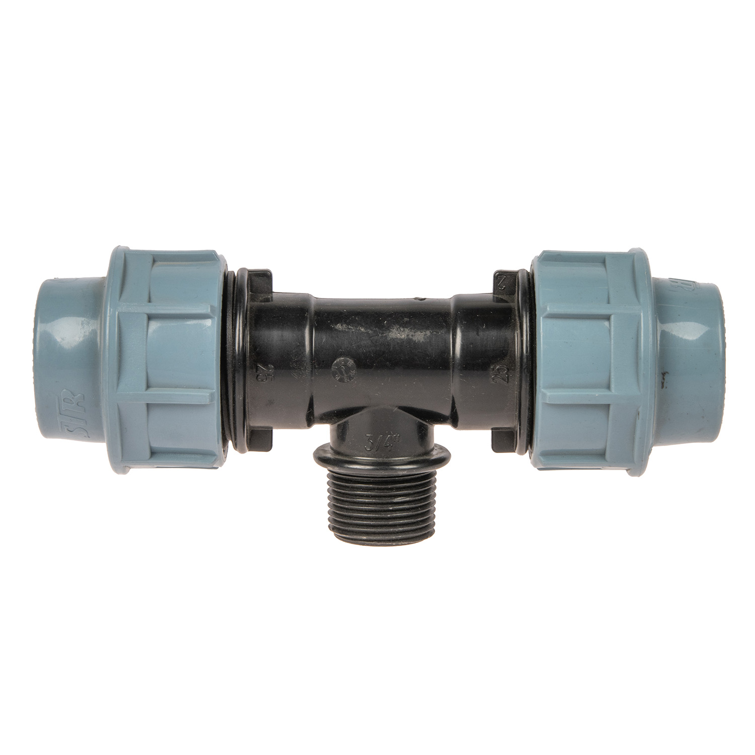Тройник ПНД компрессия Ø 25х3/4"х25 наруж. резьба *1/40