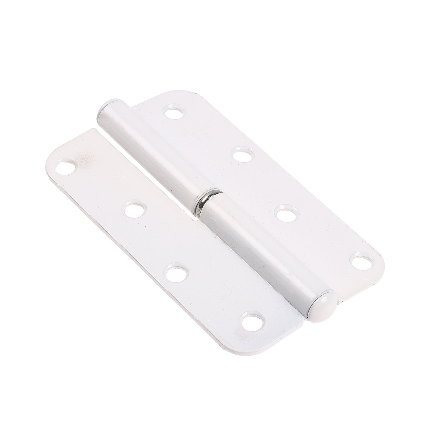 Петля накладная полимер.110мм белая ПРАВАЯ СКОБИС *50