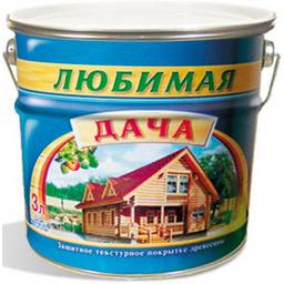 Защитно-декоративное покрытие для древесины алкидное рябина 9 л Любимая Дача *1/55
