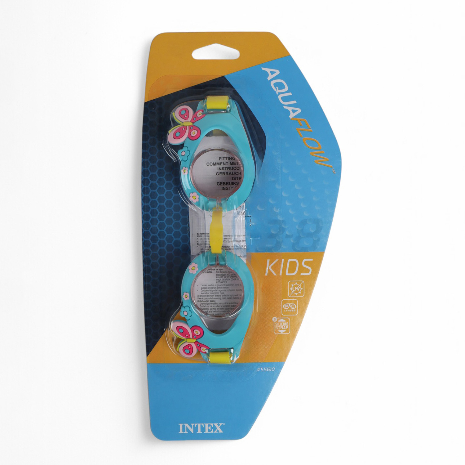 Очки для плавания, от 3 до 8 лет, обхват 48-52 см, цвет МИКС 7391659