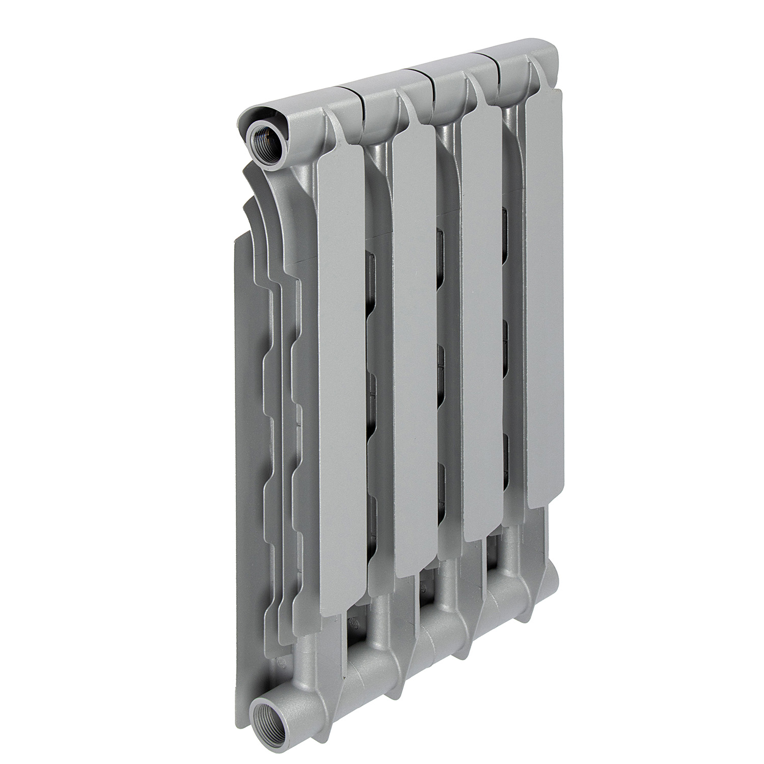 Радиатор биметаллический 4 секции Royal Thermo Revolution, 500 мм, серый