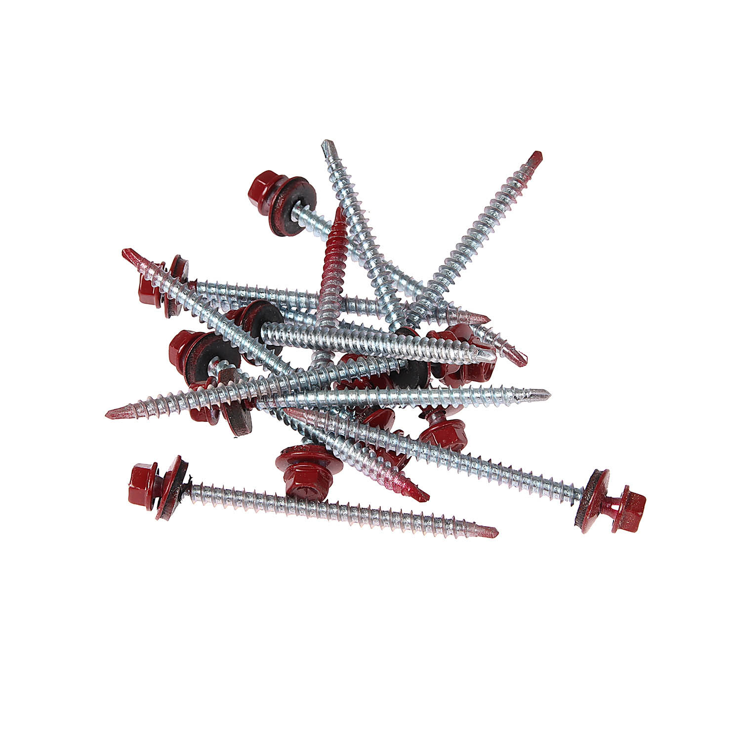 Саморезы кровельные BROZEX 4,8*70 RAL3011 (красно-коричневый) (10кг) промтара *10