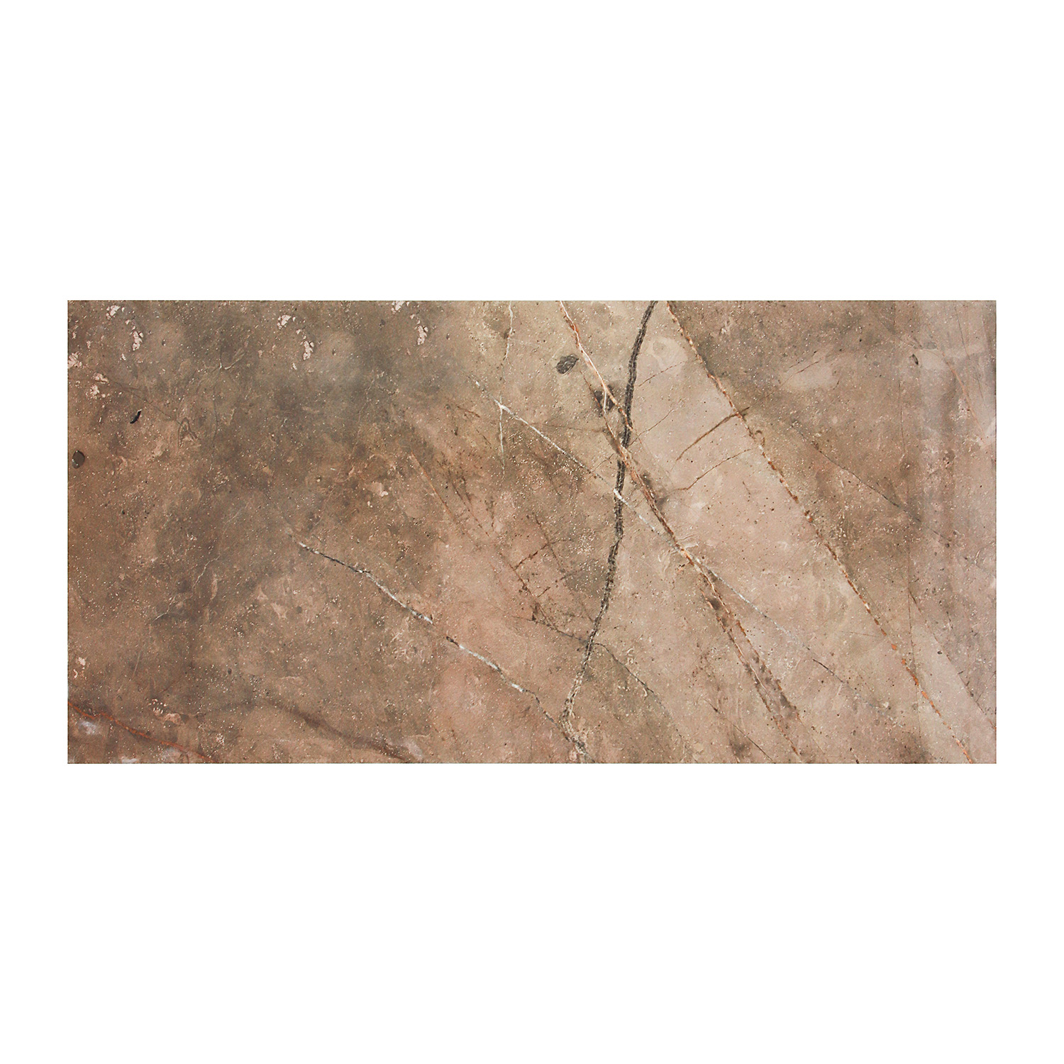 Керамогранит 1.44 м² Global Tile Bersa GT120605604PR, 1200х600х9 мм, полированный, коричневый