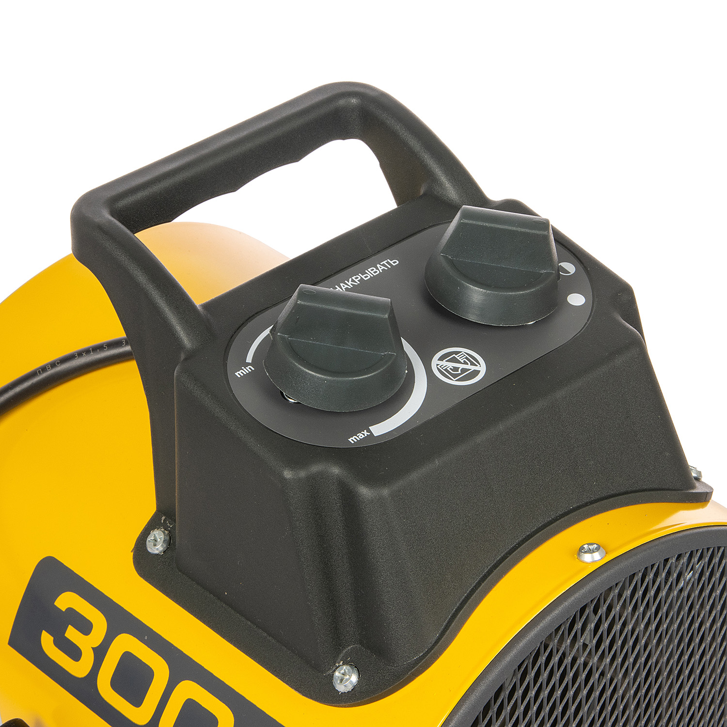 Пушка тепловая электрическая  3кВт 260м3/ч S-30м2 ТЭН круглая 230В BHP-PE2-3 Ballu *1