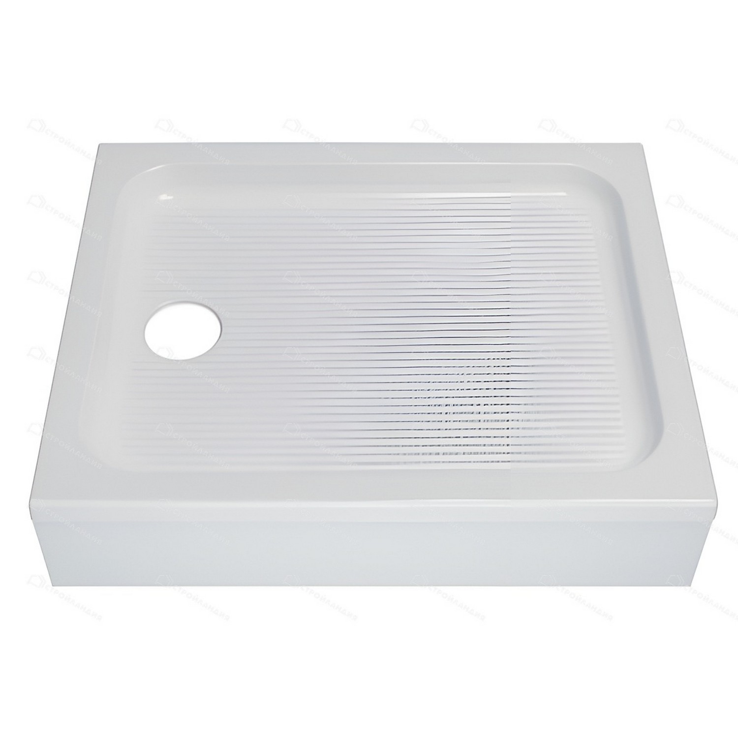 Поддон акриловый 100х80 прямоугольный, низкий, ПД25, в комплекте *1