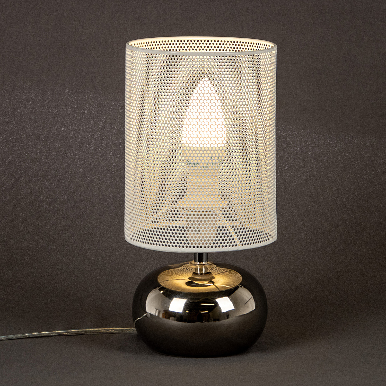 Лампа настольная 21018/1T SV WT Е14 40Вт S=2м2 *1/24