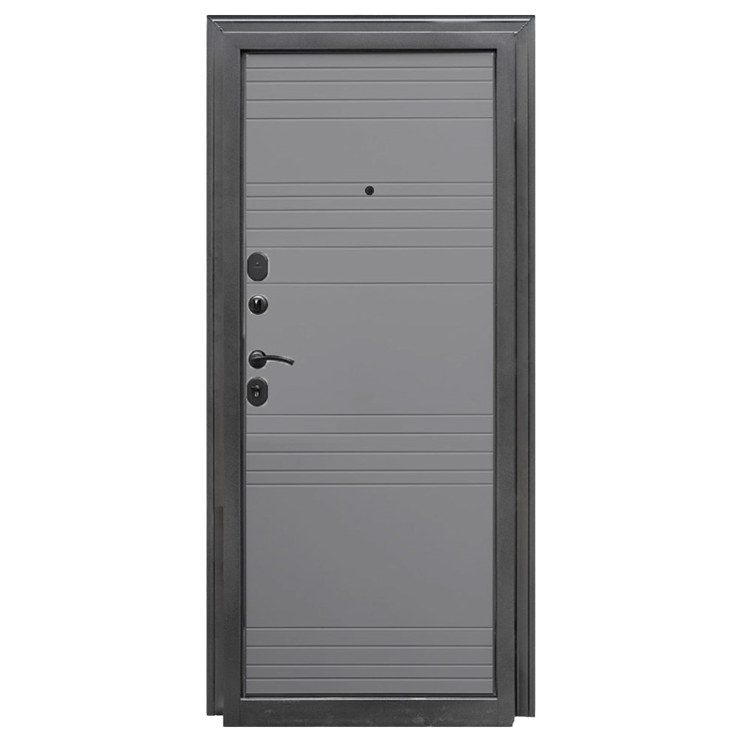 Дверь входная 2050х960х80 мм Форпост Олимп, правая, серый софт