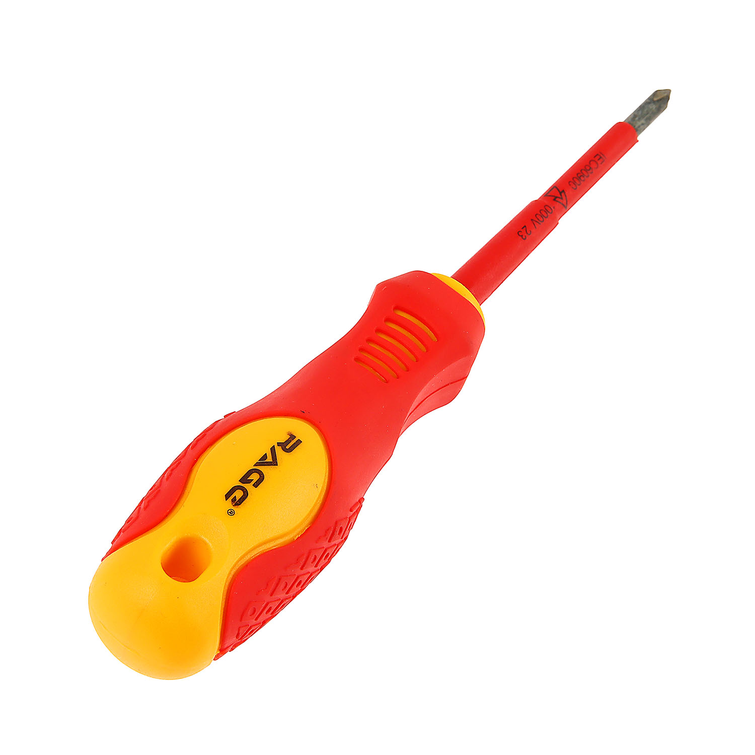 Отвертка диэлектрическая VDE PH1*80мм. VIRA RAGE