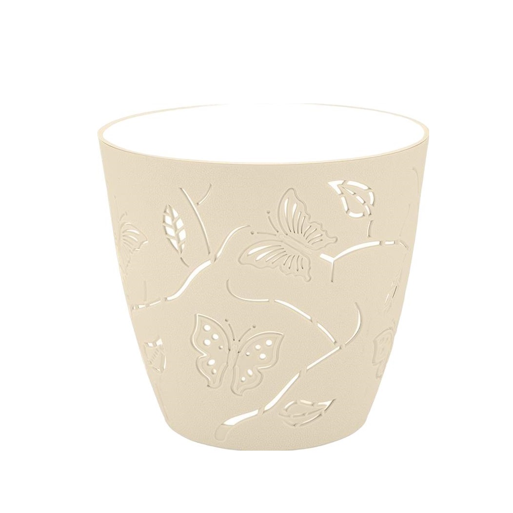 Кашпо пластм. "Butterflies" 0,7л d верха 115мм h105мм молочный туман PT401110048 ("Plast Team")*1/20 Кашпо пластм. "Butterflies" 0,7л d верха 115мм h105мм молочный туман PT401110048 ("Plast Team")*1/20