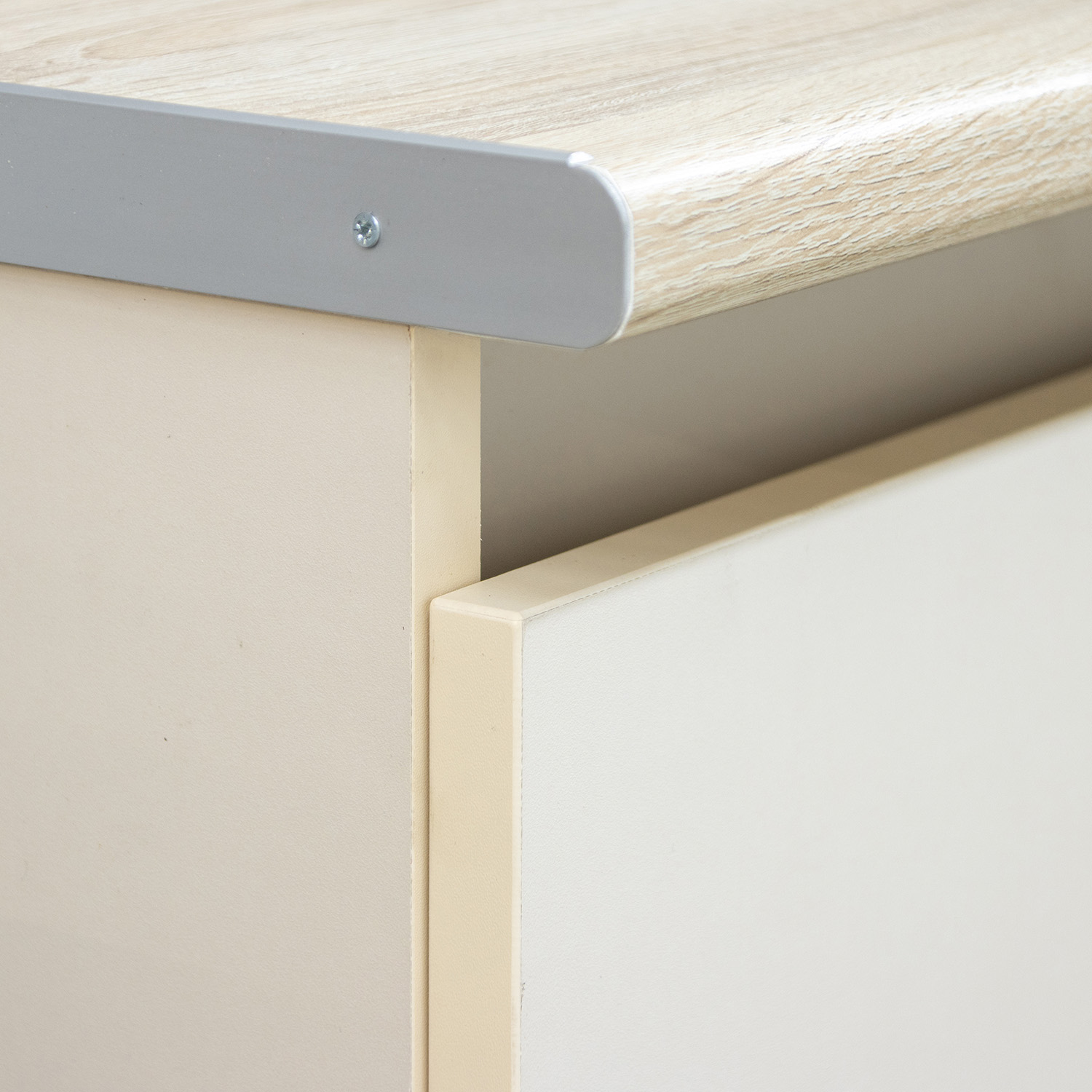 Шкаф напольный 800х850х480 мм BROZEX-WOOD Melissa, с двумя дверцами, светло-бежевый