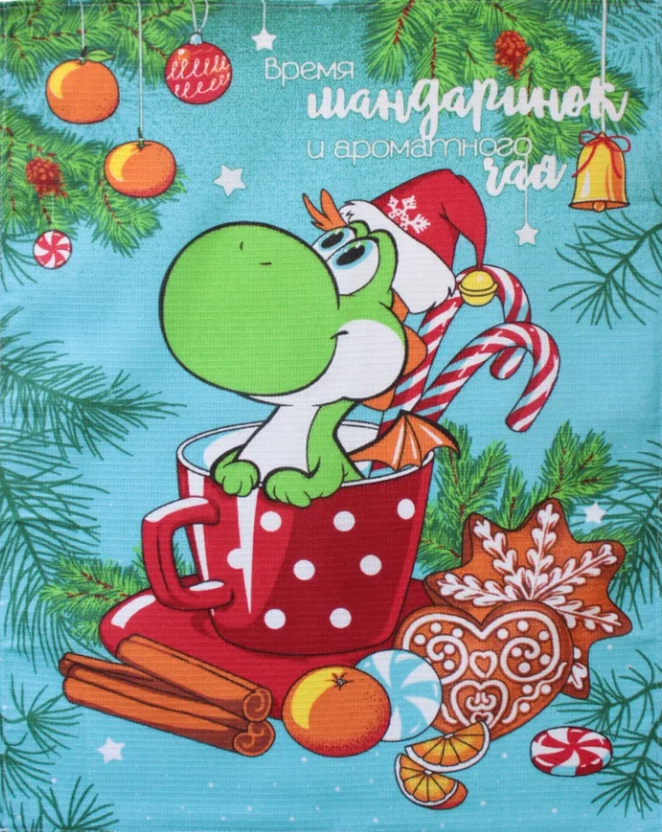 Полотенце кухонное Touch «Дракошины истории 2», 48х60 см, хлопок, рогожка Полотенце кухонное Touch «Дракошины истории 2», 48х60 см, хлопок, рогожка