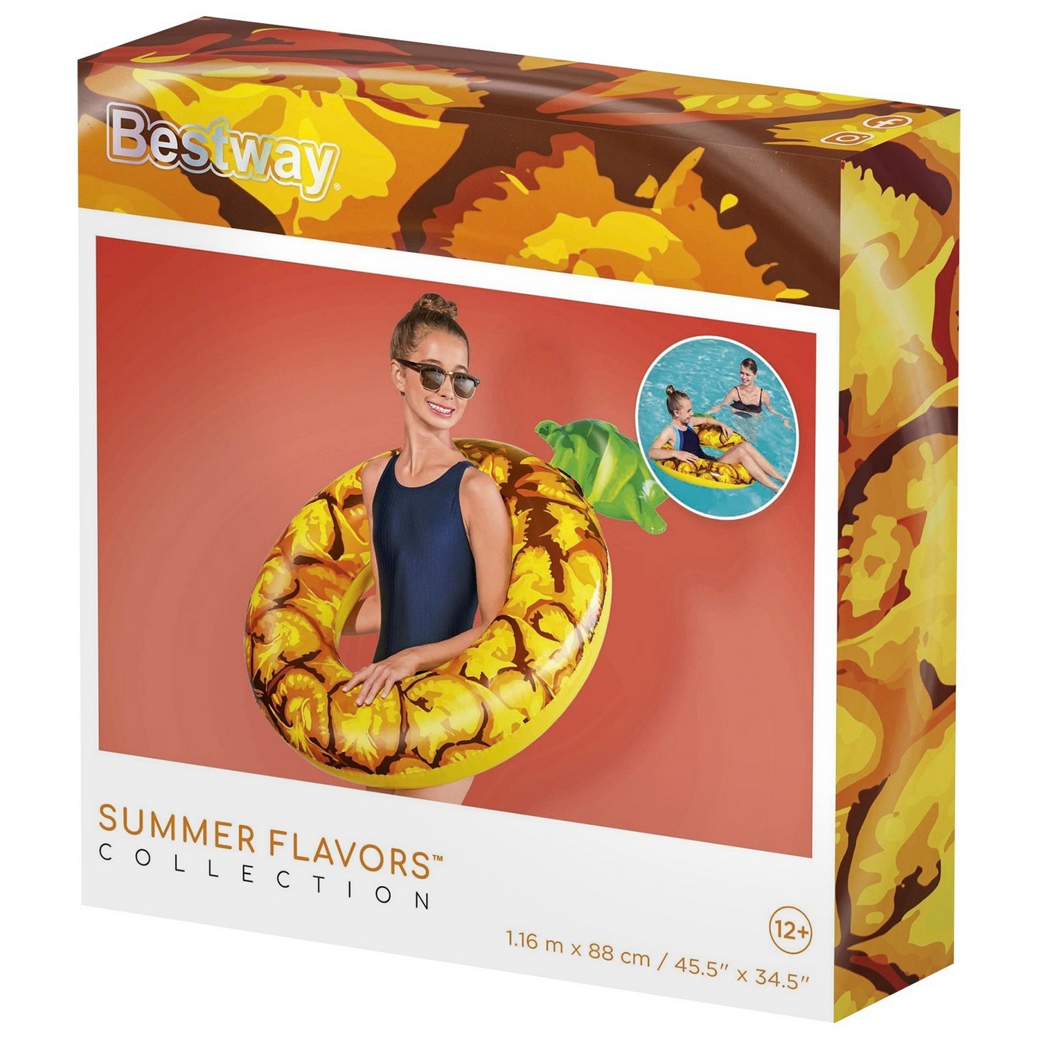 Круг для плавания "Фрукты" в ассортименте,  от 12 лет 36121 4015172