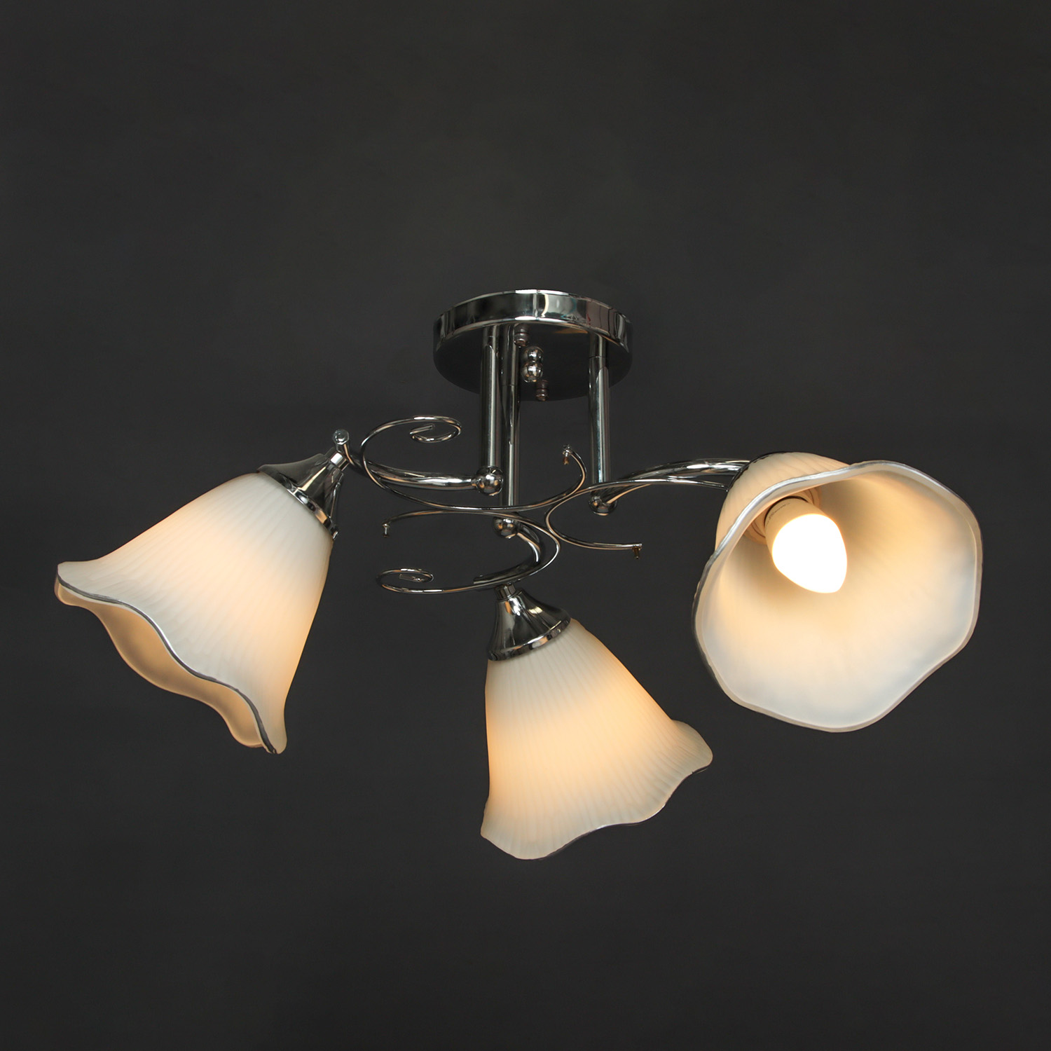 Люстра Verner Lighting А2664/3, 40 Вт, Е27, 3 ламп, хром