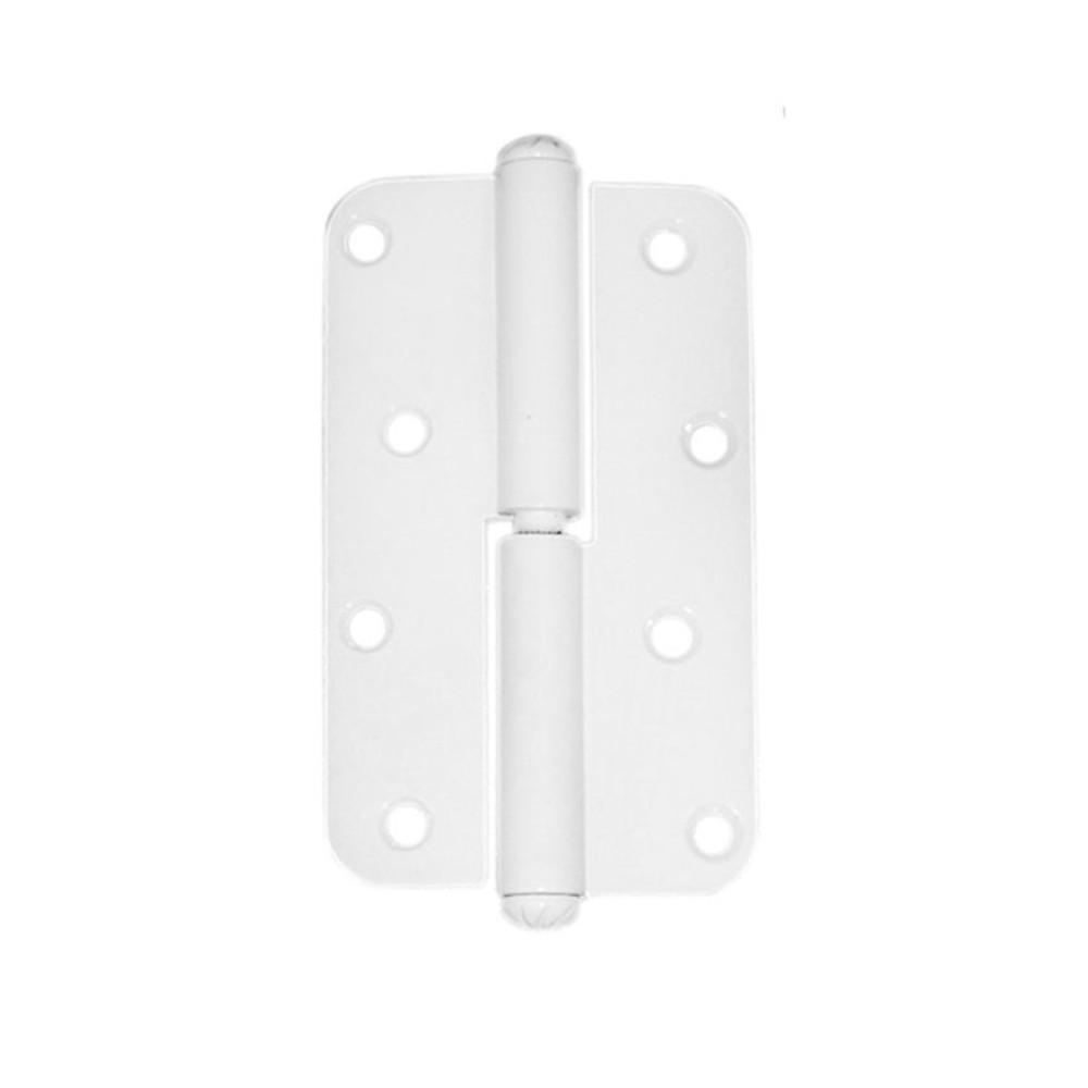 Петля накладная полимер.110мм белая ПРАВАЯ СКОБИС *50