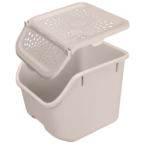 Контейнер д/овощей пластм.11,3л 275Х240Х240мм Св.-бежевый арт.434292934 ("Бытпласт") *1/6 Контейнер д/овощей пластм.11,3л 275Х240Х240мм Св.-бежевый арт.434292934 ("Бытпласт") *1/6