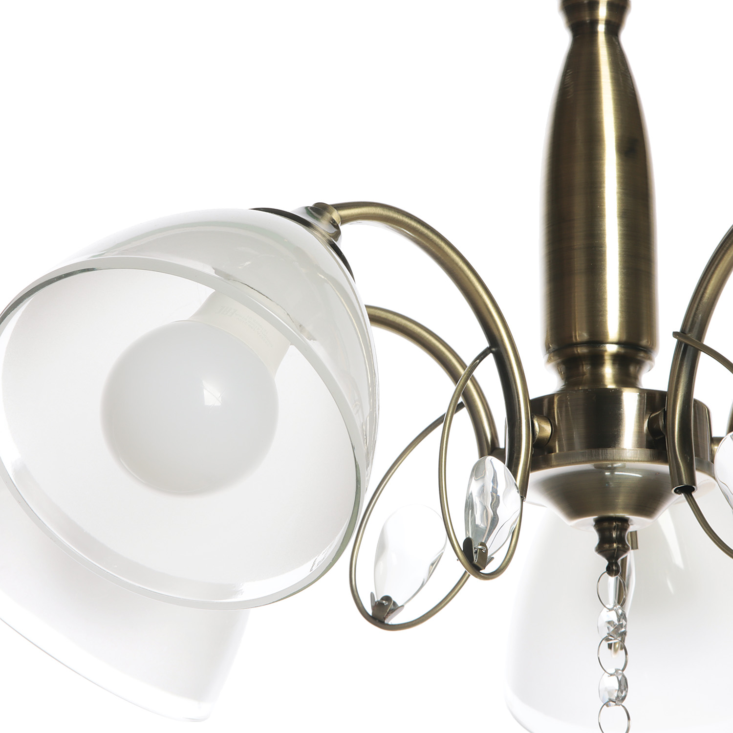 Люстра De City Ариадна, Е27, 5 ламп, 60 Вт, цвет латунь