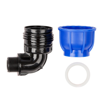 Угольник ПНД компрессия Ø 32х3/4" наруж. резьба *1/60