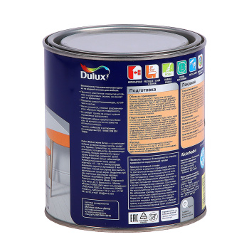 Краска акриловая 0.75 л для мебели и дерева DULUX, база BC, матовая