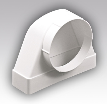 Соединитель воздуховода прямоугольного 60х120мм 612СК10ФП (фланец Ø100мм) *1/30