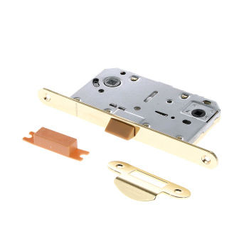 Защелка врезная п/ручку и фиксатор ЗОЛОТО БЕСШУМНАЯ 5300-Р-WC-G Сode Deco *1/40