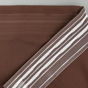 Тюль Вуаль шелк 200*260 с утяжелителем шоколад *1