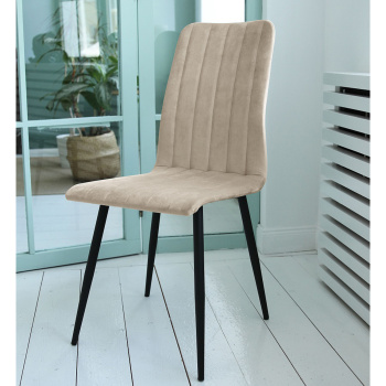 Кресло ПРИНСТОН, велюр 440x400xh950 КОНФЕТТИ ЛАТТЕ + металл.каркас ДИАМЕТР трубы 25 мм ЧЕРНЫЙ*4