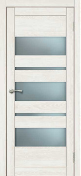 Дверное полотно остекленное BROZEX-WOOD Comfort-12, 2000х600х36 мм, кедр светлый 3D