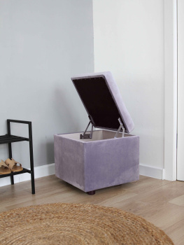 Пуф КУБ 410х410х400мм КОНФЕТТИ ПЛЮМ *1