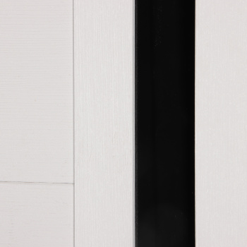 Комплект двери Даллас, 2000х800 мм, полотно, погонаж, фурнитура, дуб белый/черный лакобель