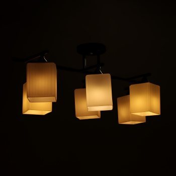 Люстра N4071/6 6*40W  E27 (q-300;h-270; l-750) S=24м2  VERNER LIGHTING *1