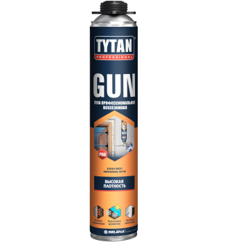 Пена монтажная профессиональная 750 мл TYTAN GUN, всесезонная