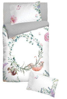 Постельное белье детское ясли бязь-люкс Облачко 26001+8420/1 Fairytail 150814 нав40*60,пр100*150*