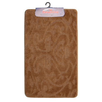 Коврик д/ванной Bombini "Classic" Комплект:(60см х 100см)+д/туалета Св.-коричневый CLT 201807 *1/25
