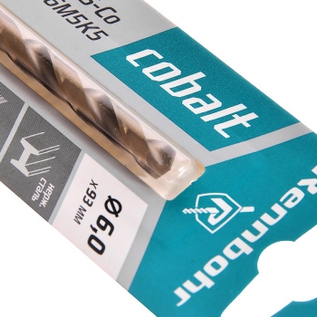 Сверло по металлу 6,00*93/57мм HSS-Co P6M5К5 (1шт) блистер арт.668060 COBALT RENNBOHR *10/40/640