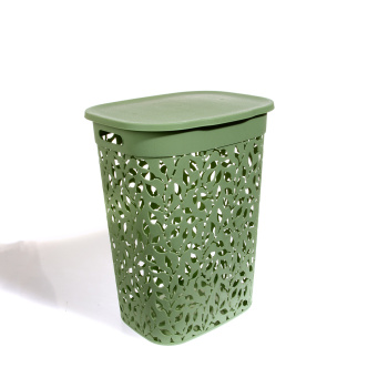Корзина для белья пластм. 55л "Флора" 445x360x580мм Мята М2621 ("М-Пластика") *1/5