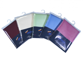 Штора  для ванной "V-line" п/эстер 180*180см  "Бриллиант" Ромб белый *1/20