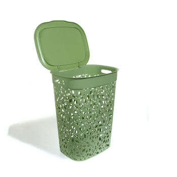 Корзина для белья пластм. 55л "Флора" 445x360x580мм Мята М2621 ("М-Пластика") *1/5