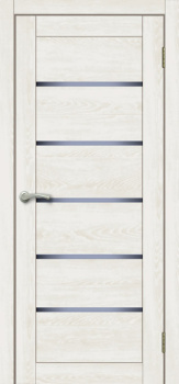 Дверное полотно остекленное BROZEX-WOOD Comfort-2, 2000х600х36 мм, светлый кедр 3D