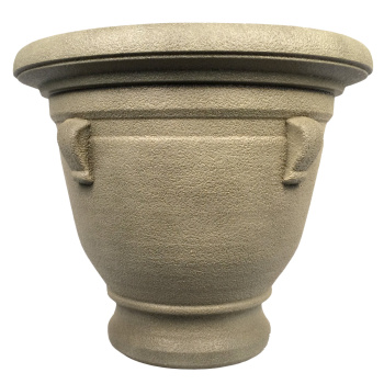 Кашпо пластм. "Campana" эффект "камня" 50л d верха 480мм h470мм Фисташковый 701-9Е (Tek.A.Tek)*1