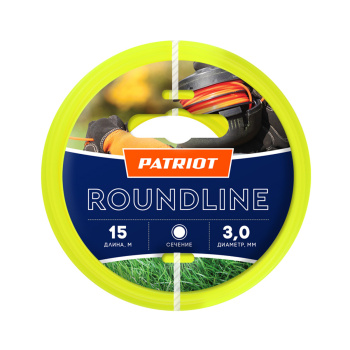 Леска PATRIOT Roundline, 15 м, 3 мм, круг
